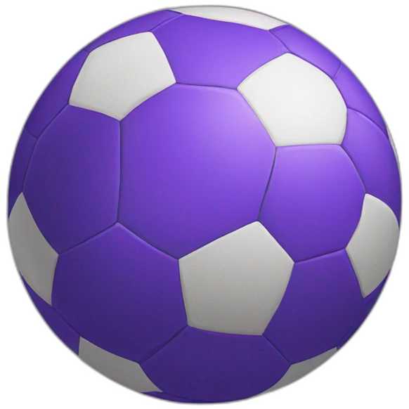 purple soccer ball emoji