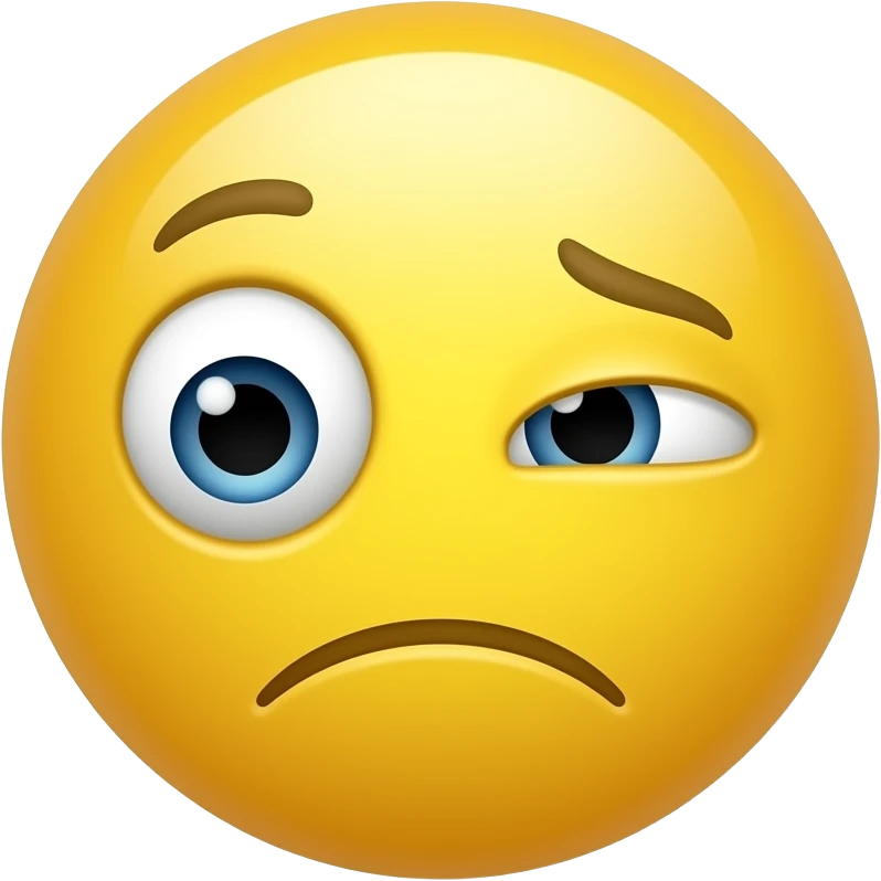 Make a yellow emoji with a side eye and a text saying your moving books  make it a bit more like confused / annoying side eye emoji
