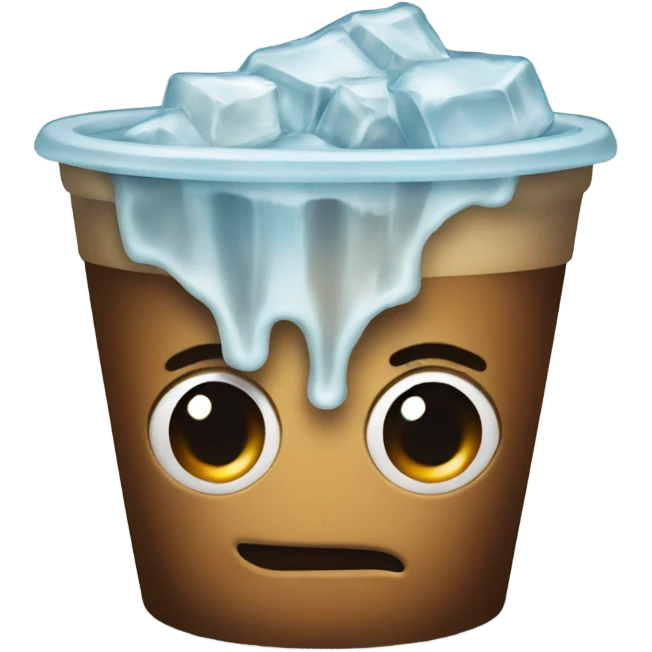 Coffee with ice emoji