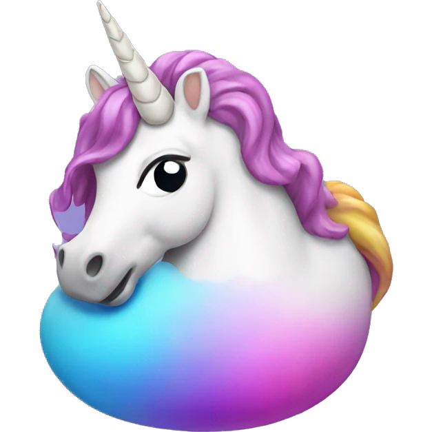 Unicorn poop emoji