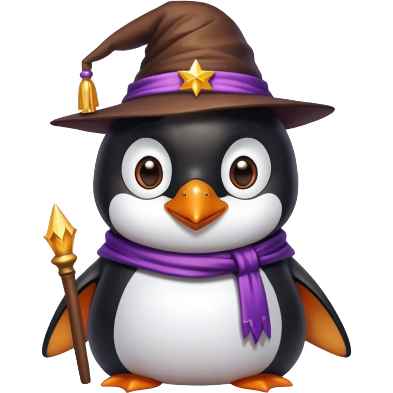 Penguin Wizard emoji