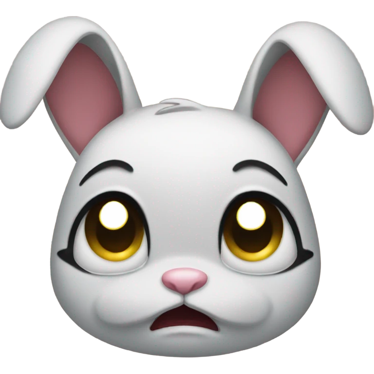 Crying bunny emoji