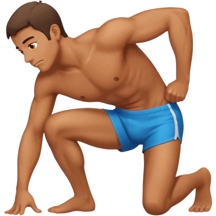make a male bending over emoji