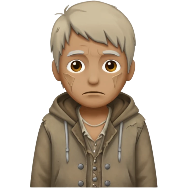 сгенерируй бедного человека emoji