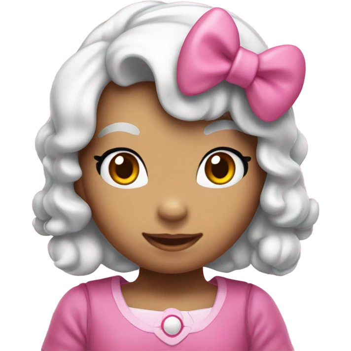 a pink hellokitty emoji