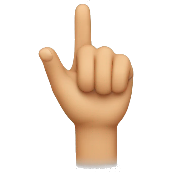 click with finger  emoji