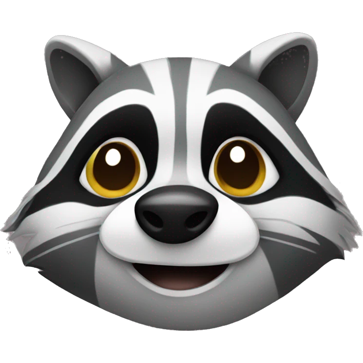 Sneaky little raccoon emoji