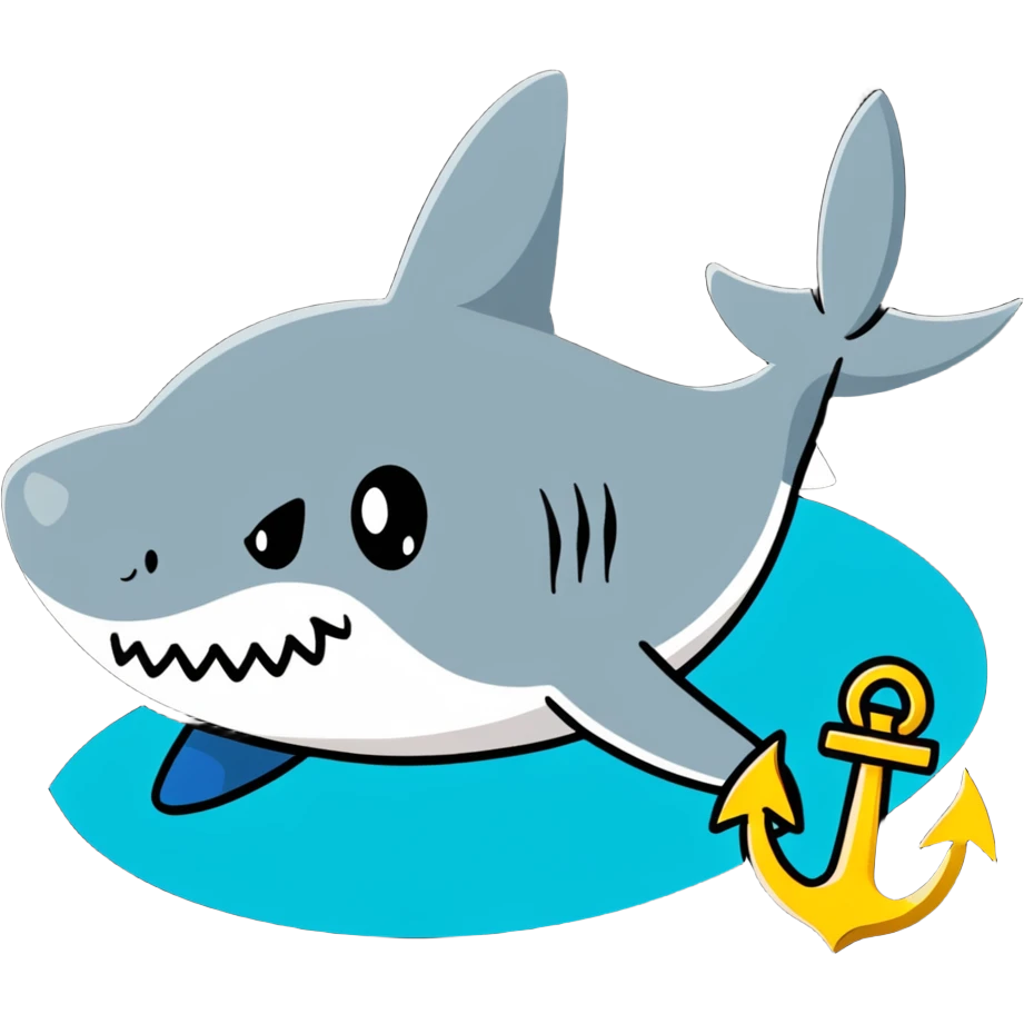 shark anchor emoji