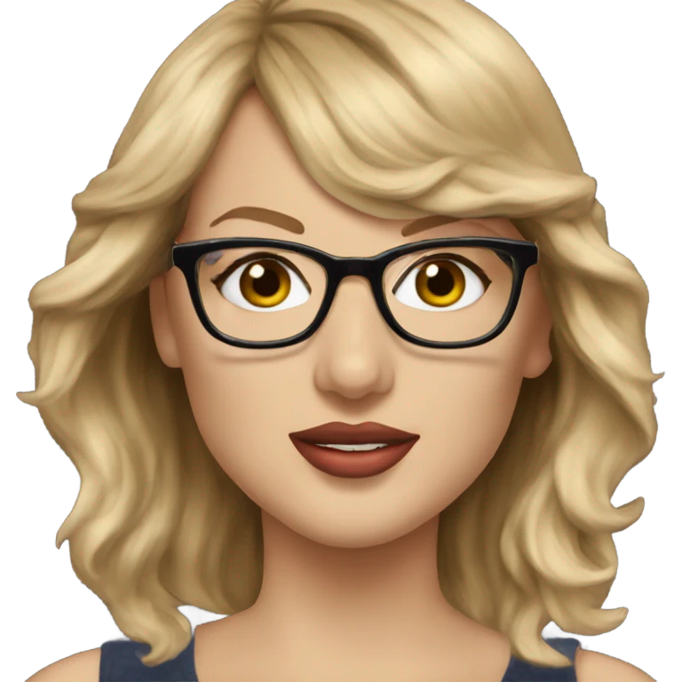 Realistic Taylor Swift glasses  emoji