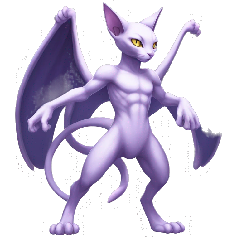Anthro Mewtwo-Cat-Sphynx-FurSona-Fakemon Nebula Full Body emoji