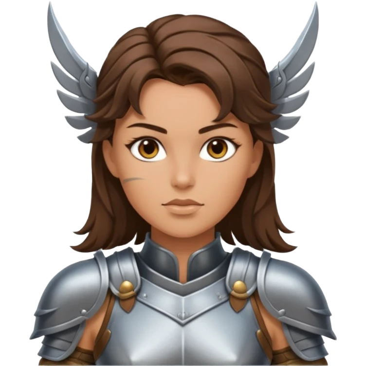 Valkyrie warrior brunette emoji