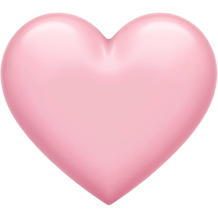 Pastel pink heart  emoji