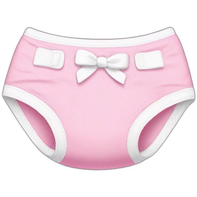 Diaper pink emoji