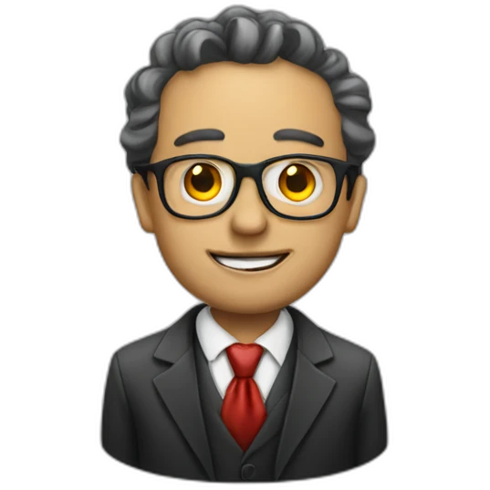 lawyer with a clown nose emoji