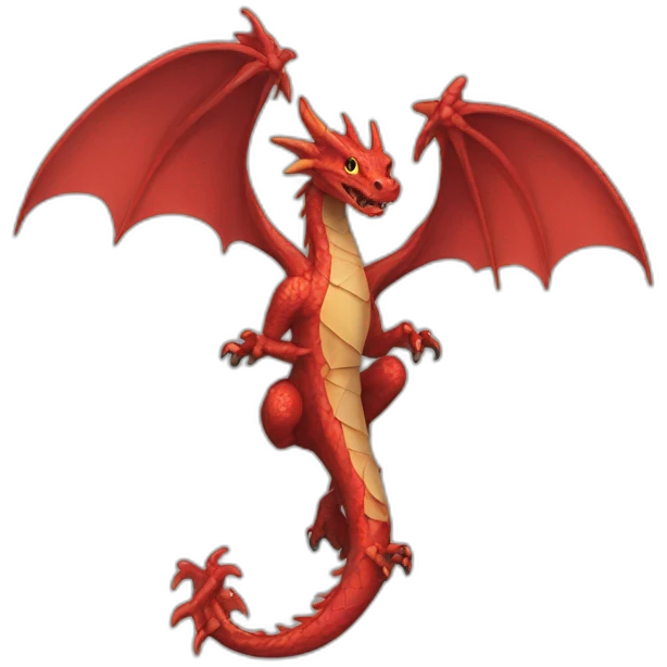 Dragon wrapping around cross emoji
