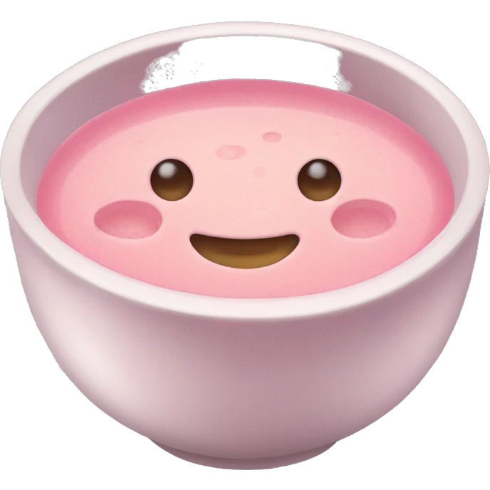 cold pink beatroot soup emoji