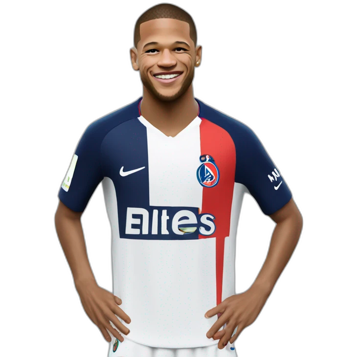 mbappé qui embrasse neymar  emoji