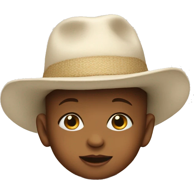 Baby with a hat emoji