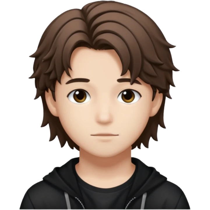 felix of stray kids brunnete emoji