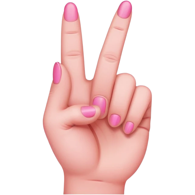 Pink middle finger  emoji