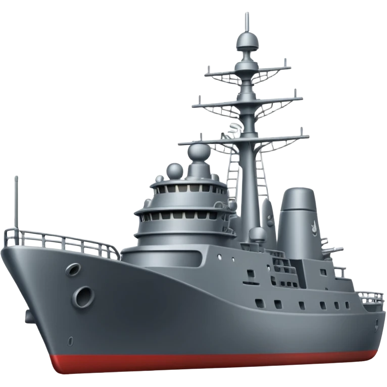 2D Emoji of an frigate emoji