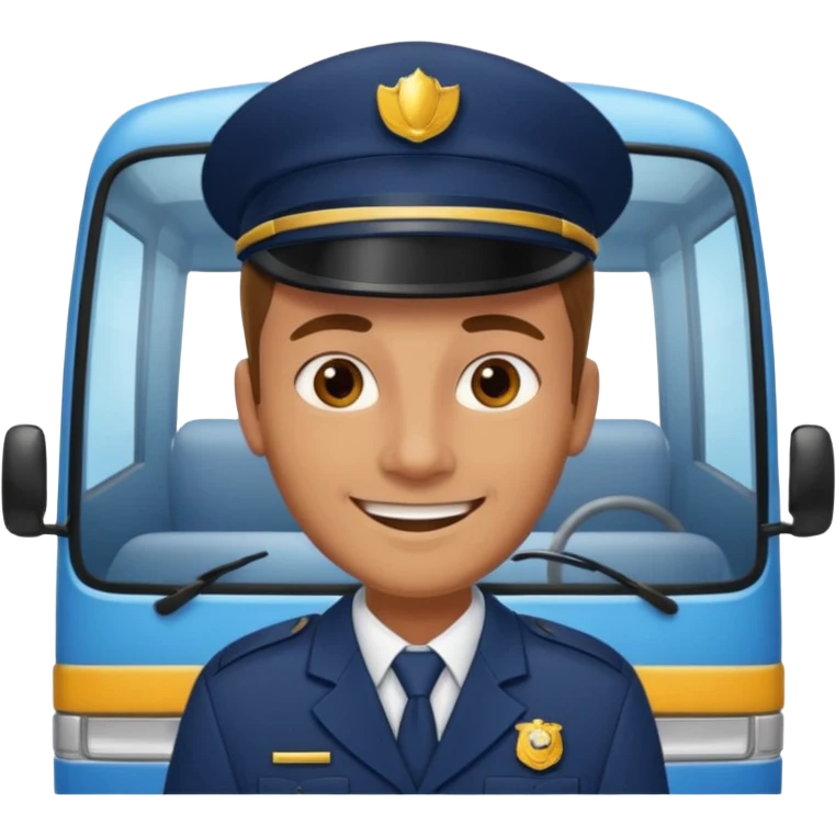 minibus driver emoji