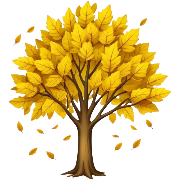 tree releasing old leaves  emoji