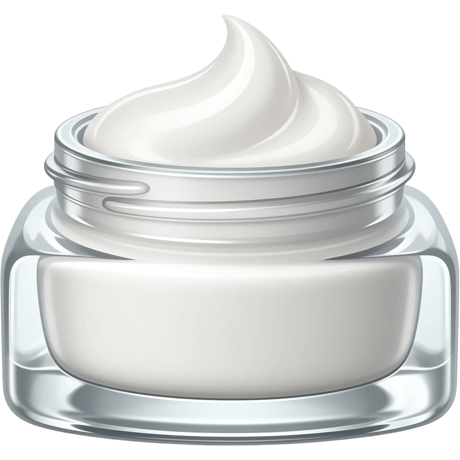 a jar of white face cream emoji