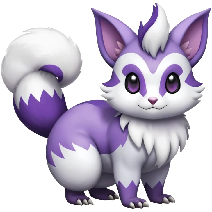Shiny Furret-Absol-Noibat-Hybrid (Full body) emoji