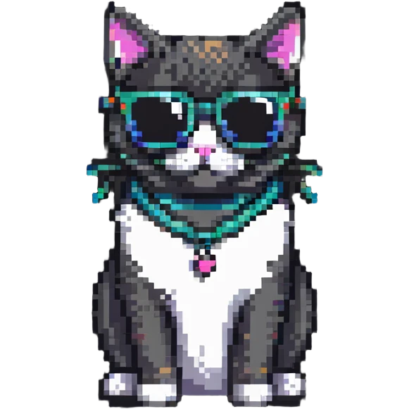 cool cat with sunglasses emoji