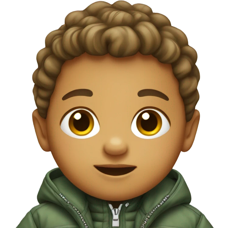 young babyin outdoor jacket emoji
