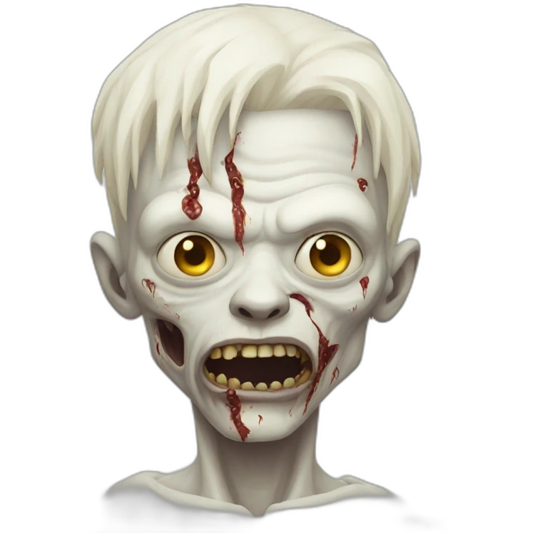 albino zombie emoji