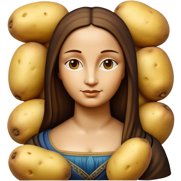 mona lisa potato art emoji