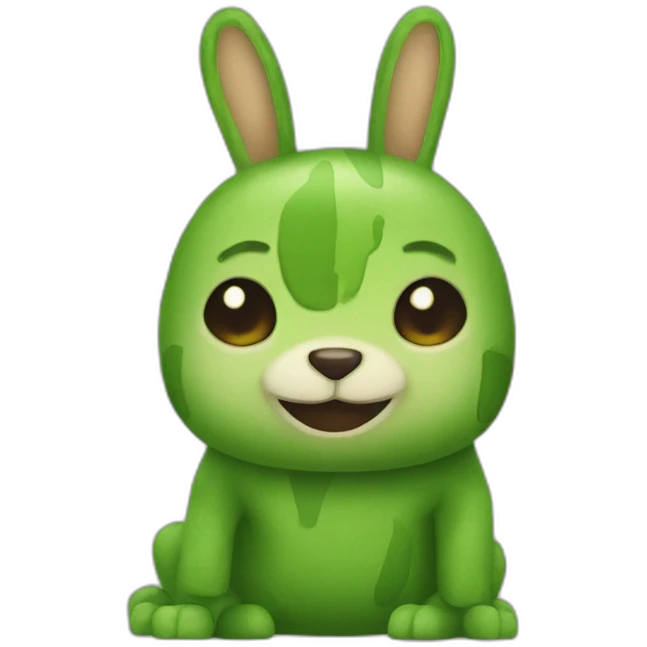 Creeper sur lapin emoji