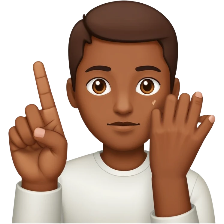 Affe was den Mittelfinger zeigt  emoji