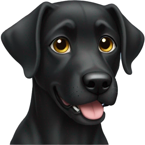 Perro negro  emoji