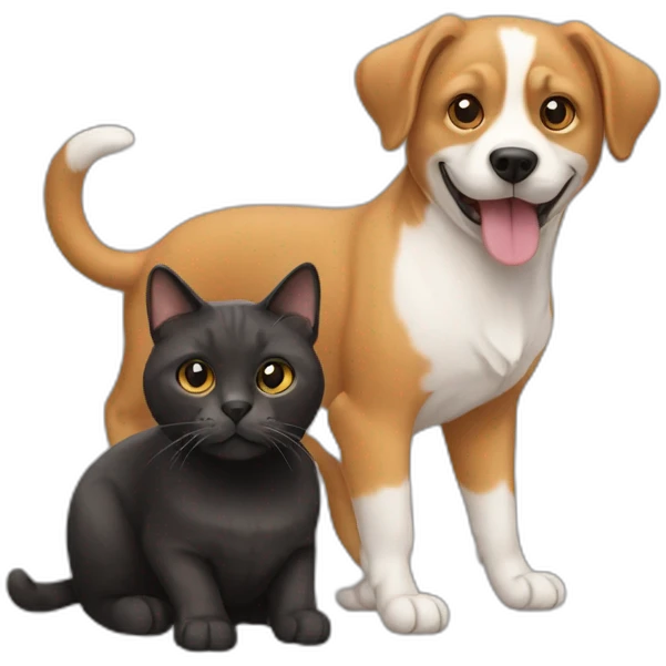 Cat and dog emoji
