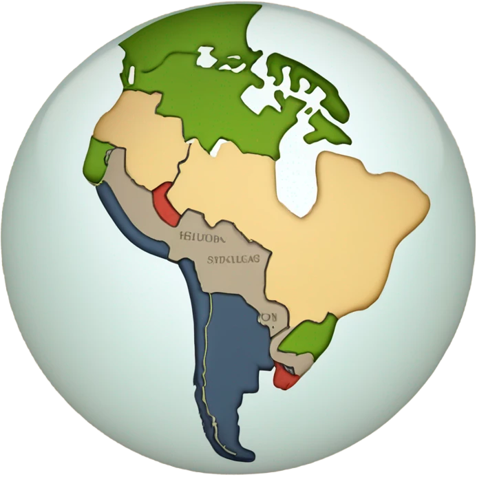 Mapa da america latina emoji