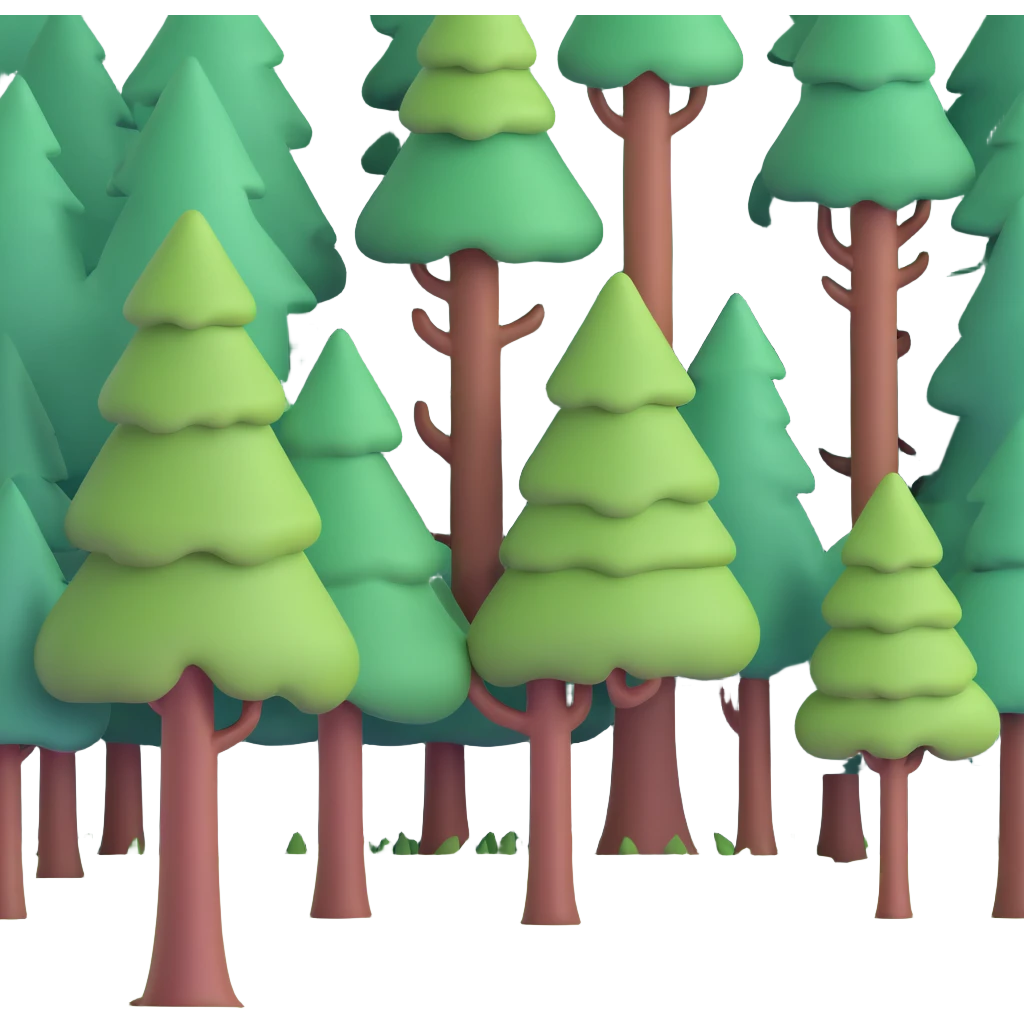 forest with tall trees emoji