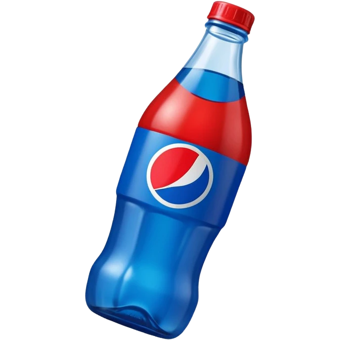 Pepsi bottle, simple and bold emoji