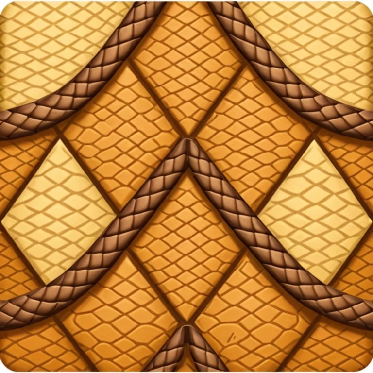 brown snake skin print in diamond shape emoji