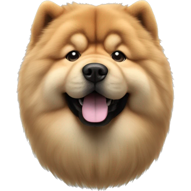 Chow chow photorealistic 4k emoji