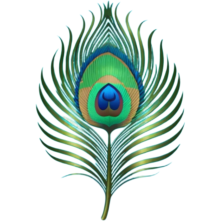 Peacock feather emoji