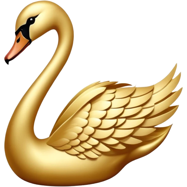 Golden swan emoji