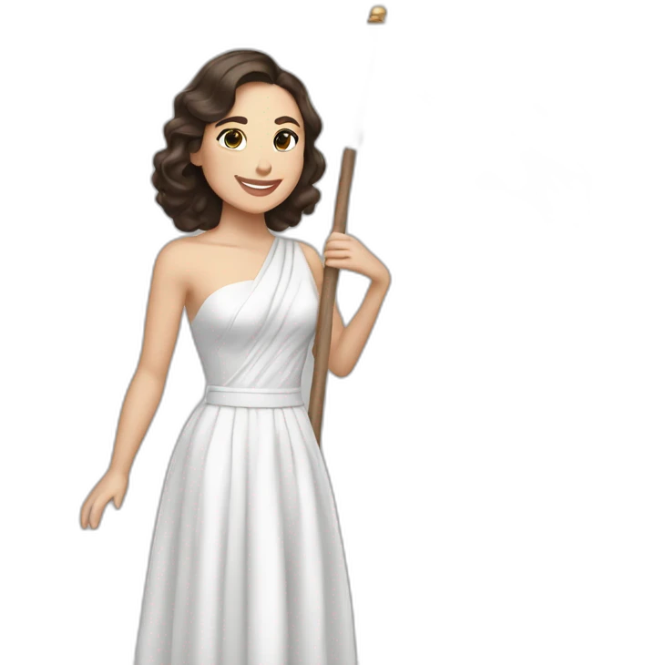 Gal Gadot waving white flag  emoji