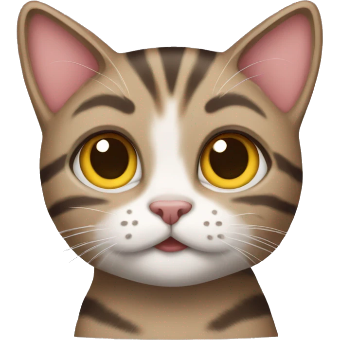 Girls tabby cat emoji
