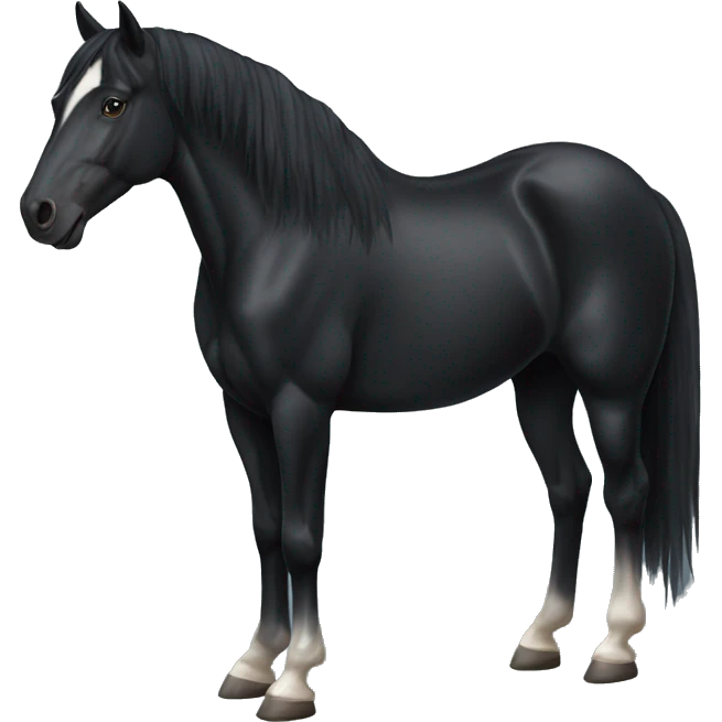Black horse emoji