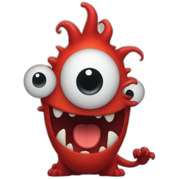 red monster emoji