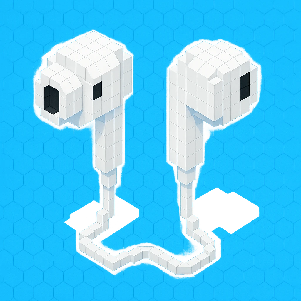 white EarPods headphones emoji