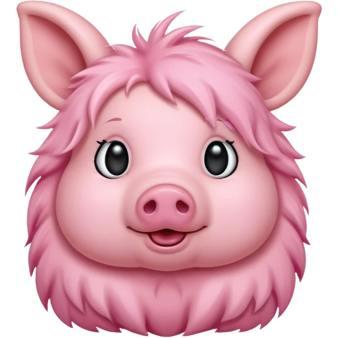 a mix of a pig and a rabbit. emoji